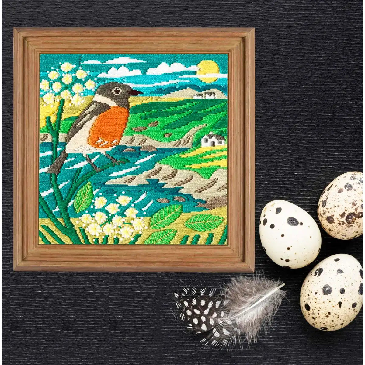 Bothy Threads Stonechat Needlepoint Kit