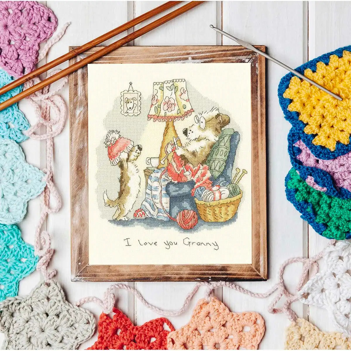 Bothy Threads I Love You Granny Counted Cross-Stitch Kit