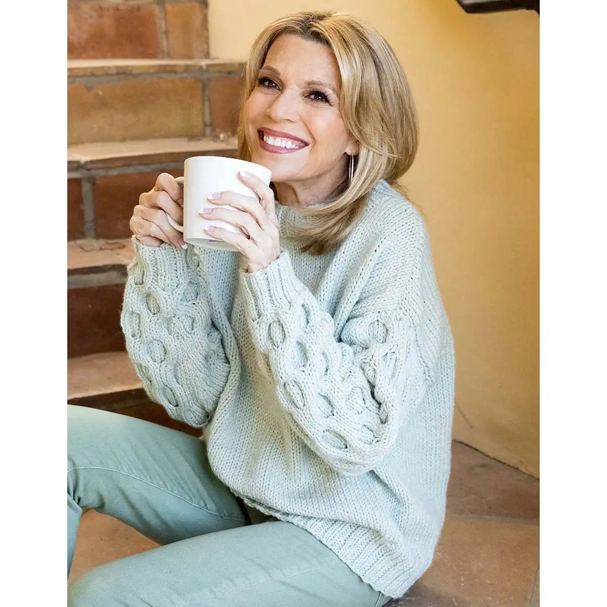 Lion Brand Beehive Sleeve Sweater Knit Kit