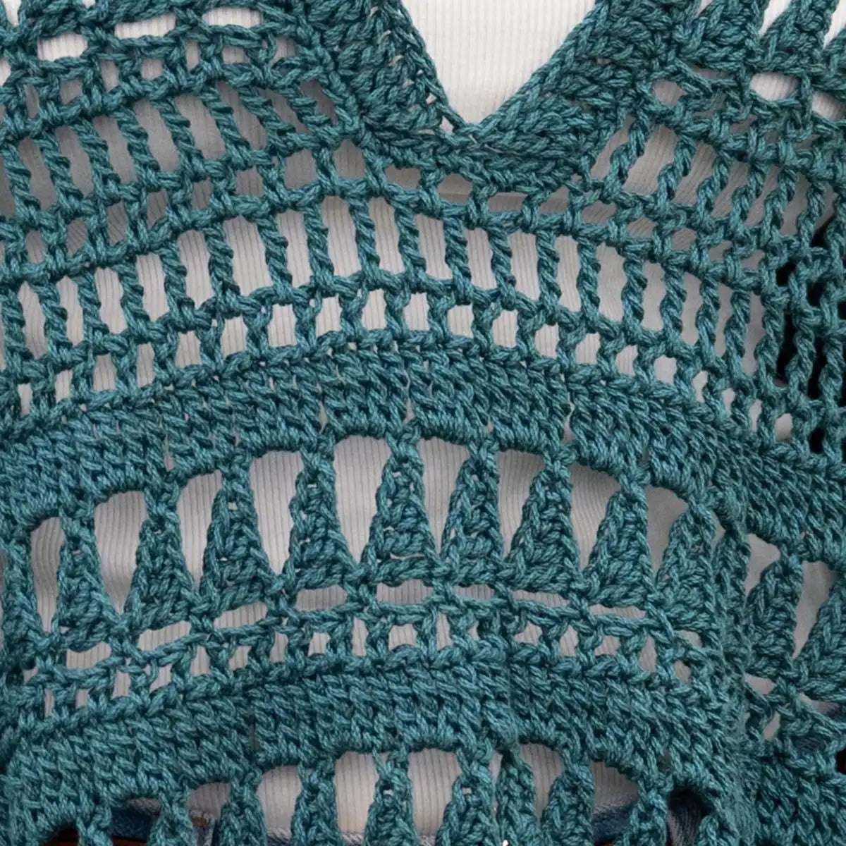 Lion Brand Demure Openwork Top Crochet Kit