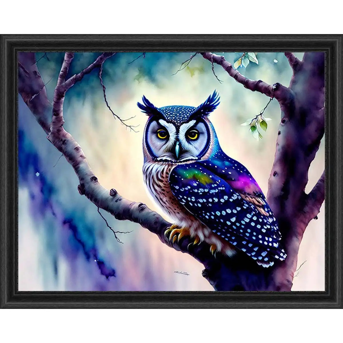 Sunrays Creations Needlearts Beautiful Owl in a Tree Chart & Fabric Counted Cross-Stitch