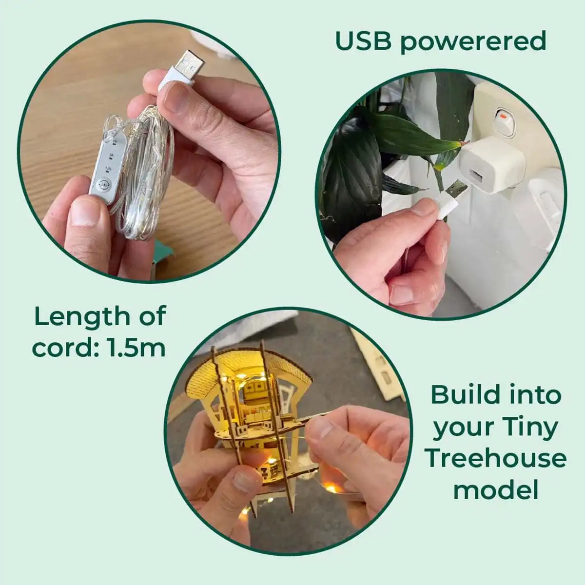 Tiny Treehouses USB Fairy Lights with Timer