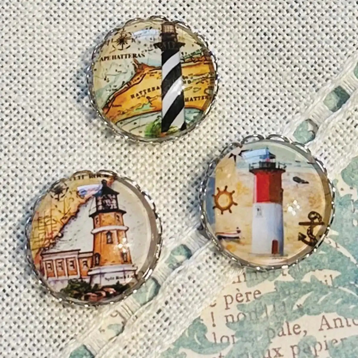 My Big Toe Designs Lighthouses Needle Minder Set Accessory