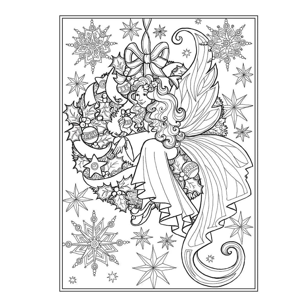 Dover An Enchanted Christmas Coloring Book