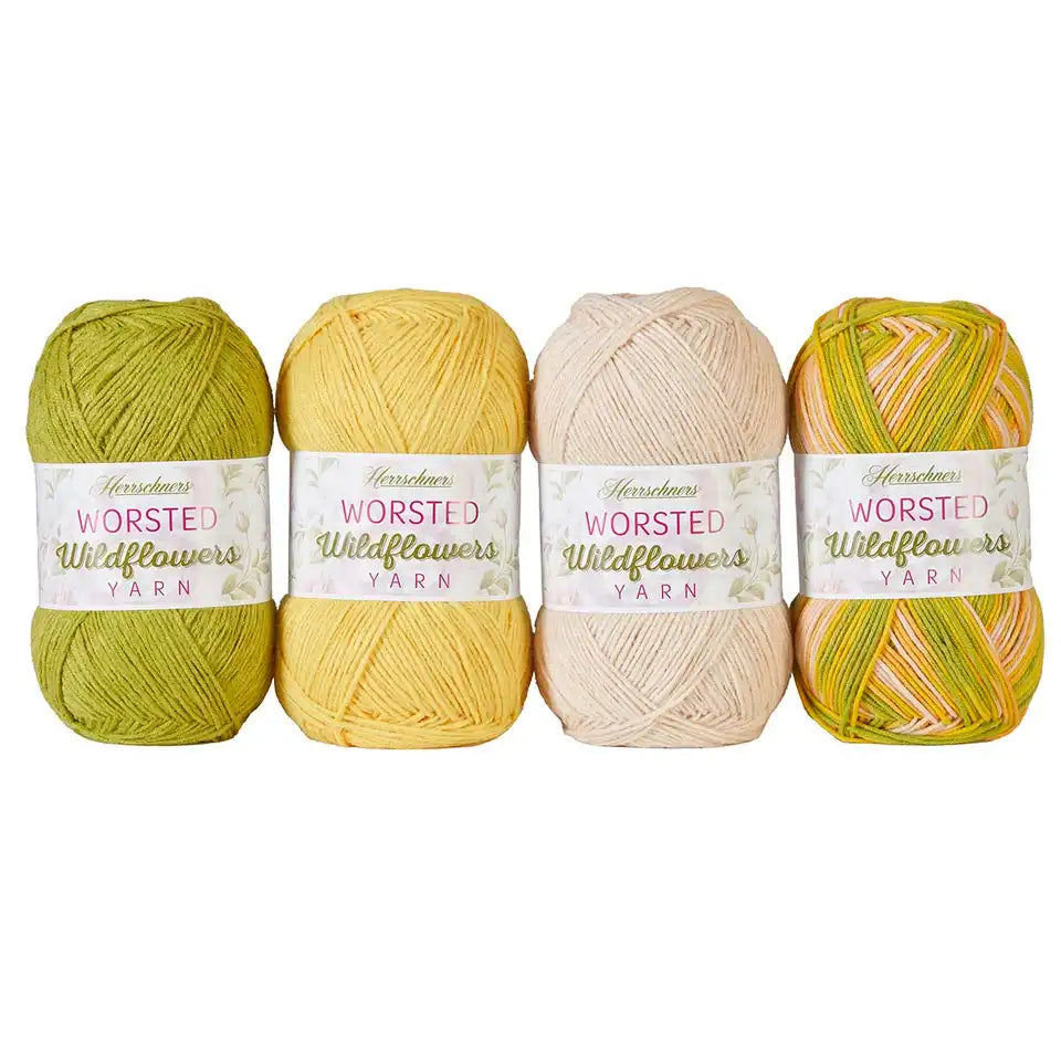 Herrschners Worsted 8 Wildflowers Yarn Pack
