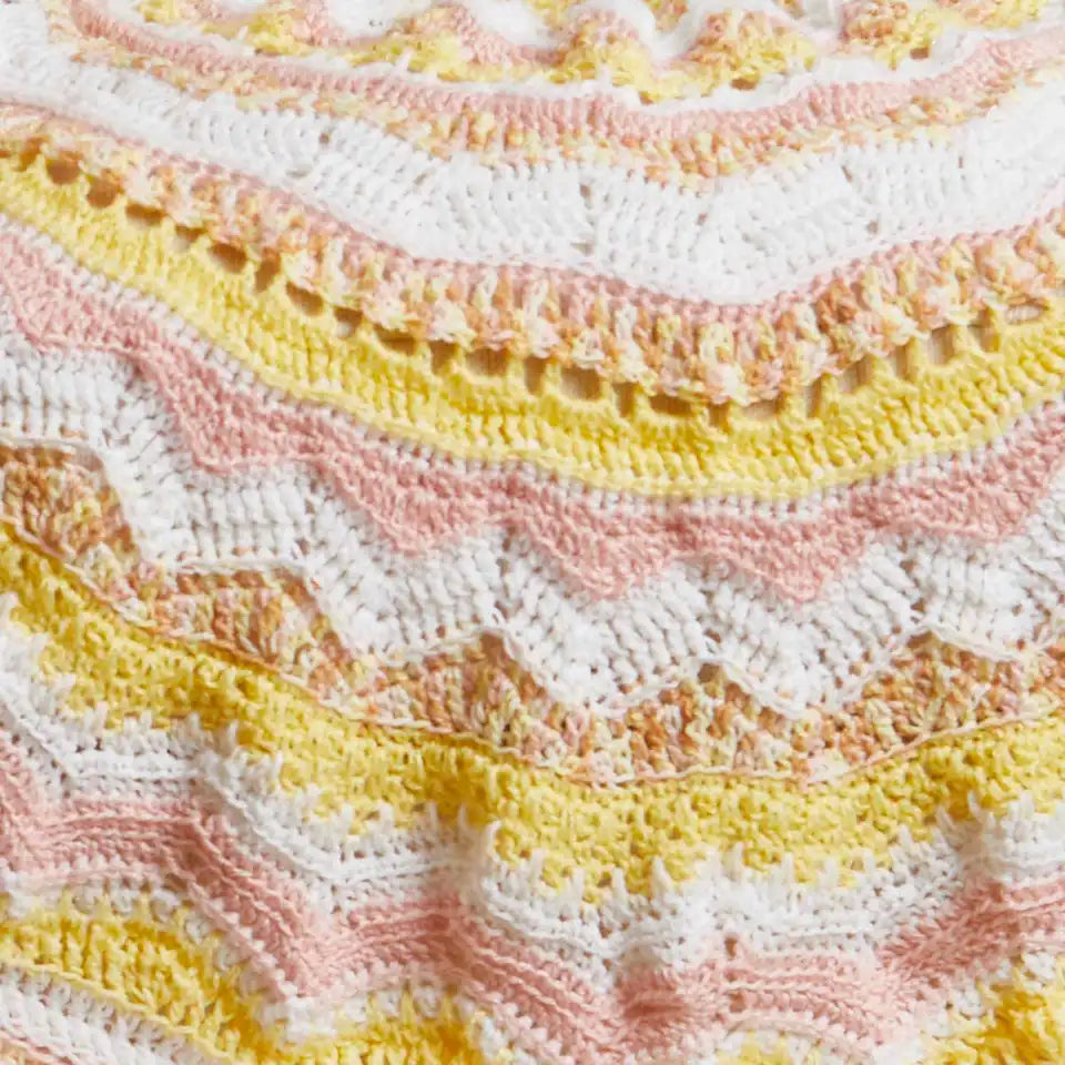 Herrschners Sweet Circles Baby Blanket Crochet Kit