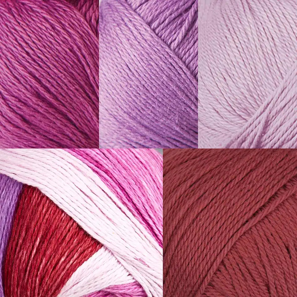 Willow Yarns Color-Coordinated Cotton Yarn Pack
