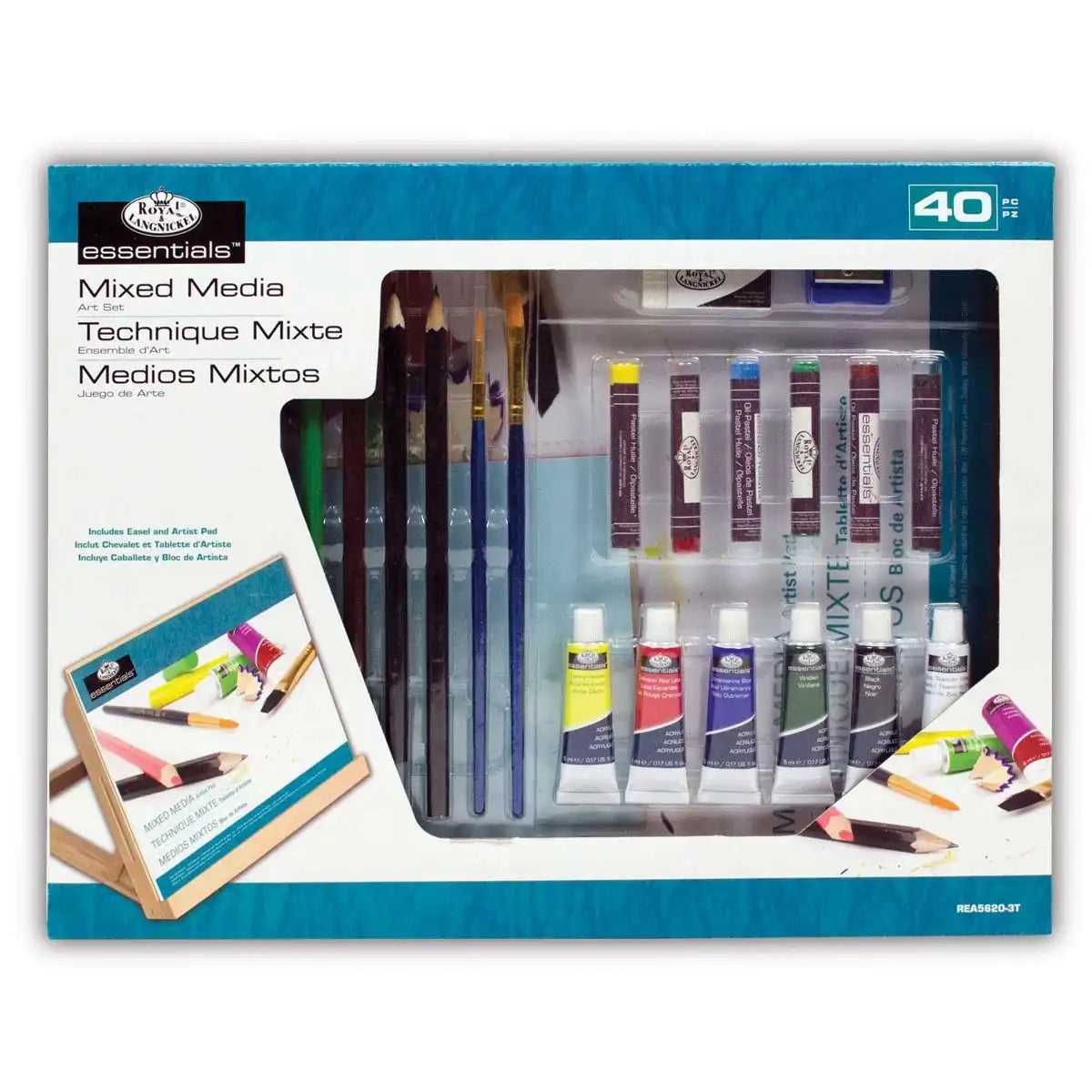 Royal Brush Medium Easel Art Set - Mixed Media Artist Tool