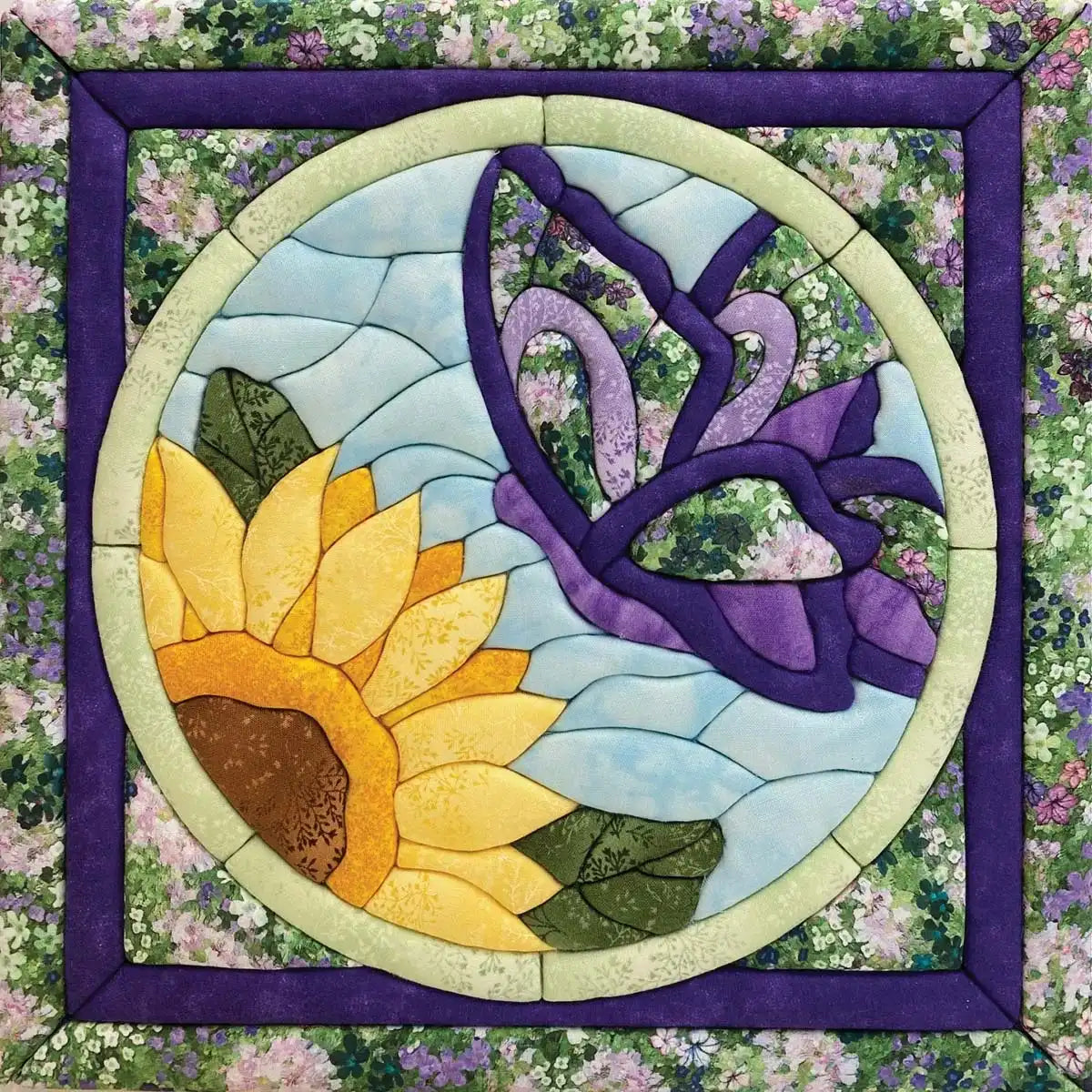 Quilt Magic Butterfly & Sunflower No-Sew Quilt Kit