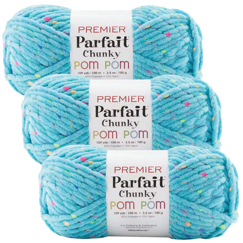 Premier Parfait Chunky Pom Pom-Bag of 3 Yarn Pack