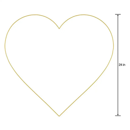 Wire Wreath 24" Heart