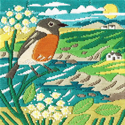 Bothy Threads Stonechat Needlepoint Kit
