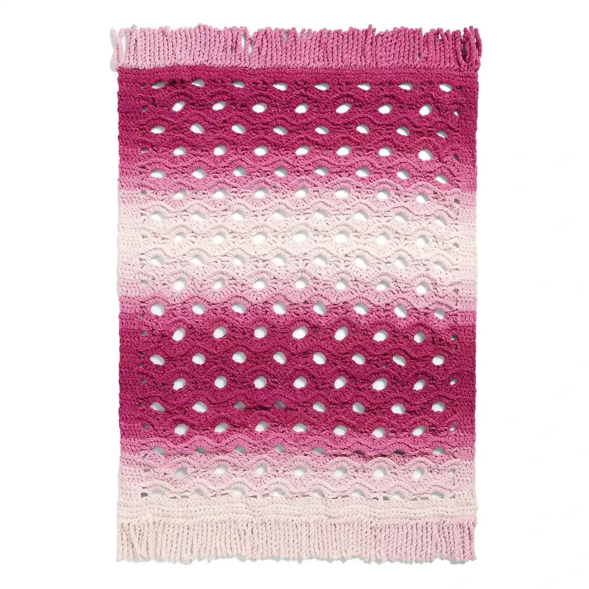 Bernat Open Flower Throw Blanket Crochet Kit