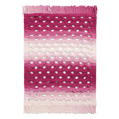 Bernat Open Flower Throw Blanket Crochet Kit