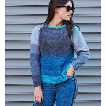 Lion Brand Marble Hill Pullover Knit Kit