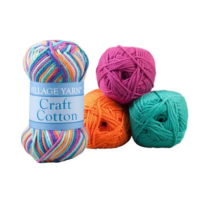 Village Yarn Craft Cotton Value Packs-Bag of 4