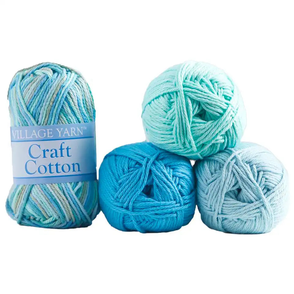 Village Yarn Craft Cotton Value Packs-Bag of 4