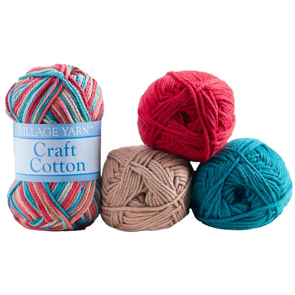 Village Yarn Craft Cotton Value Packs-Bag of 4
