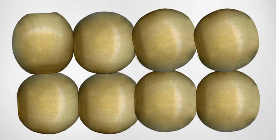Pepperell Crafts 20mm Round Wood Bead
