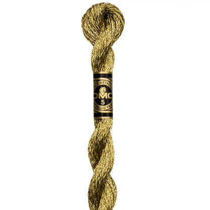 DMC Size 5 Metallic Pearl Cotton Thread, 27 yds (25m) Skein Needlework Thread