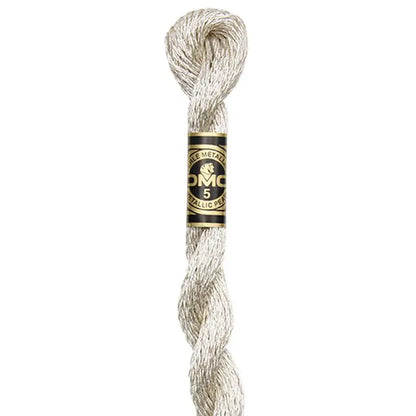 DMC Size 5 Metallic Pearl Cotton Thread, 27 yds (25m) Skein Needlework Thread
