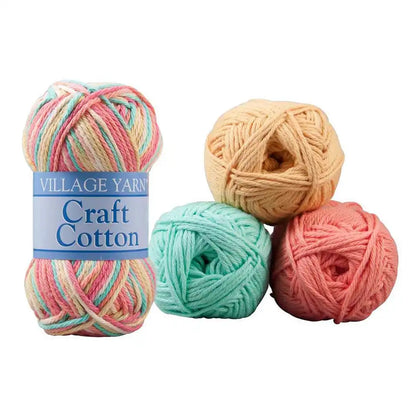 Village Yarn Craft Cotton Value Packs-Bag of 4