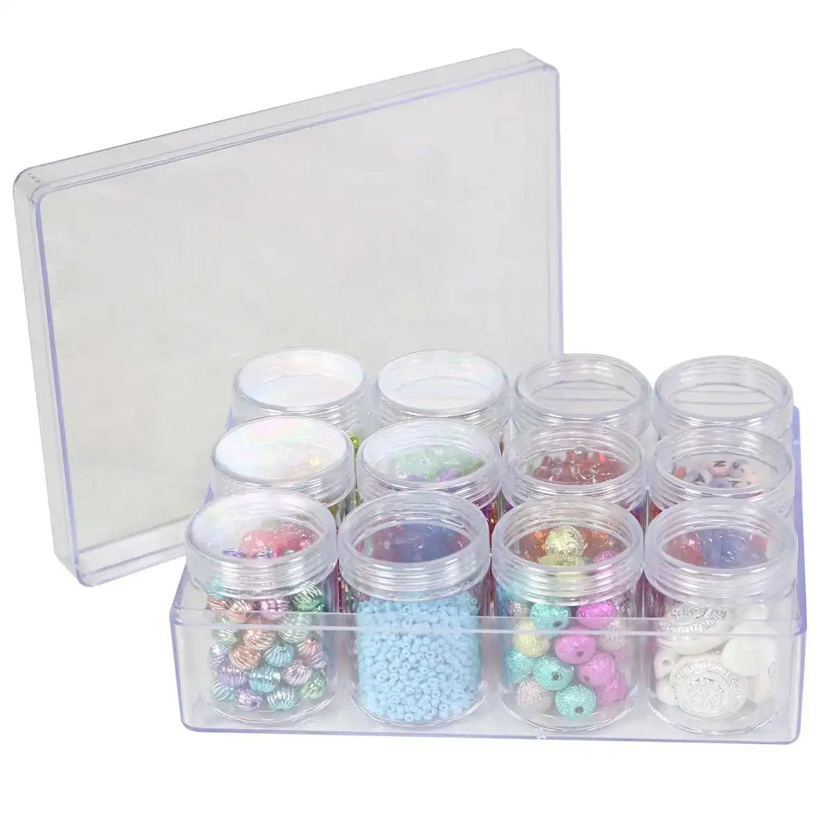 Everything Mary Bead Organizer with Removeable Jars Accessory