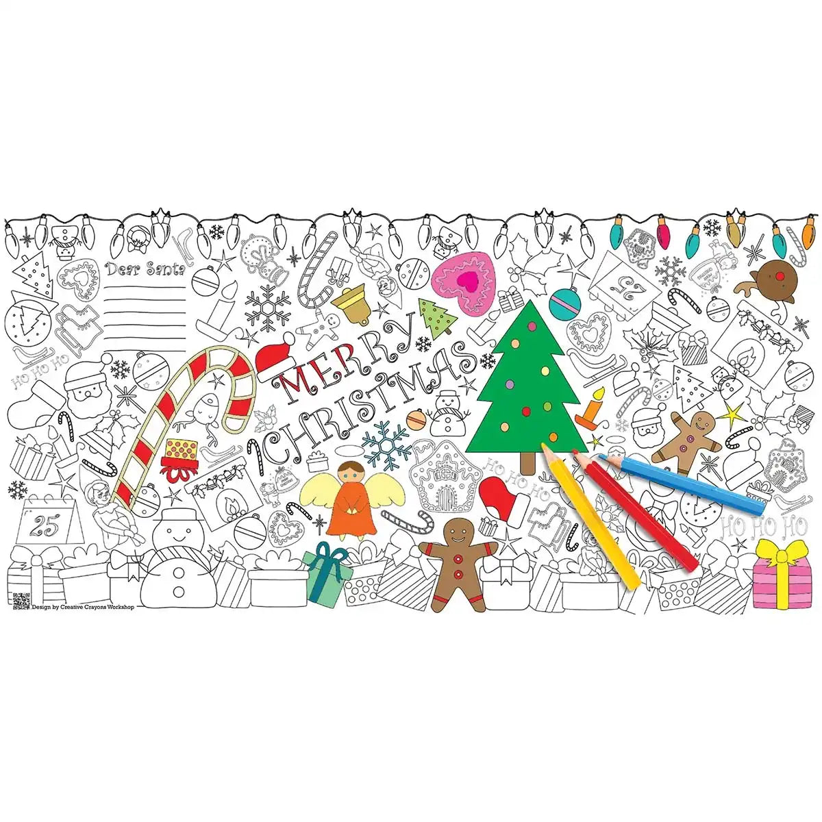 Christmas Coloring Tablecloth
