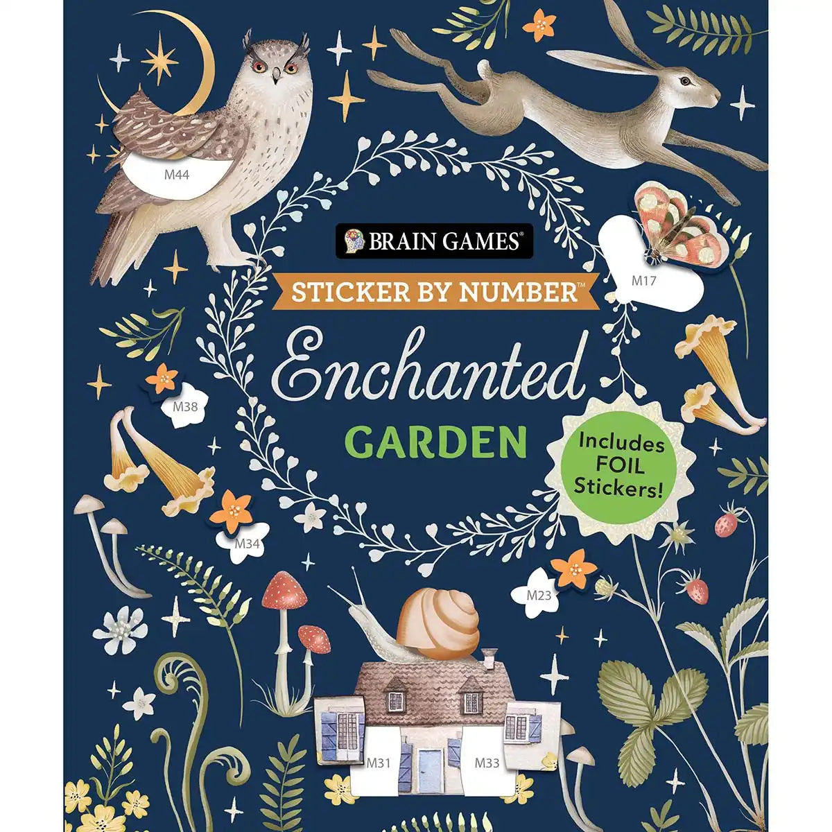 Brain Games Enchanted Garden Sticker by Number