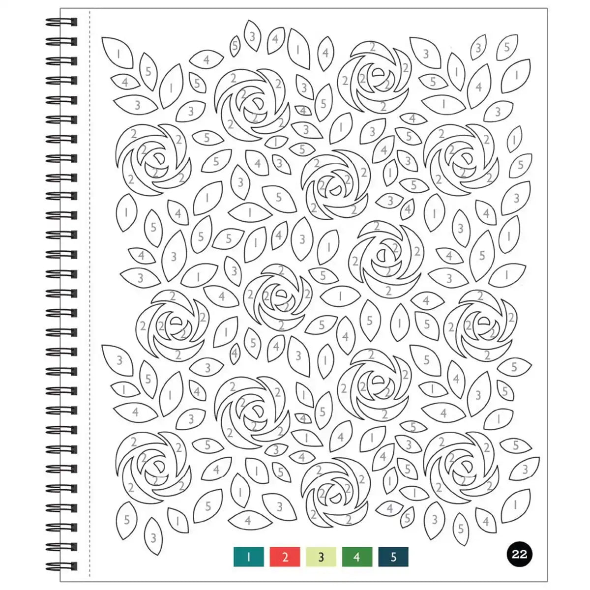 Brain Games Large Print Patterns Color by Number Coloring Book