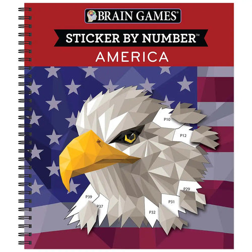 Brain Games America Sticker by Number