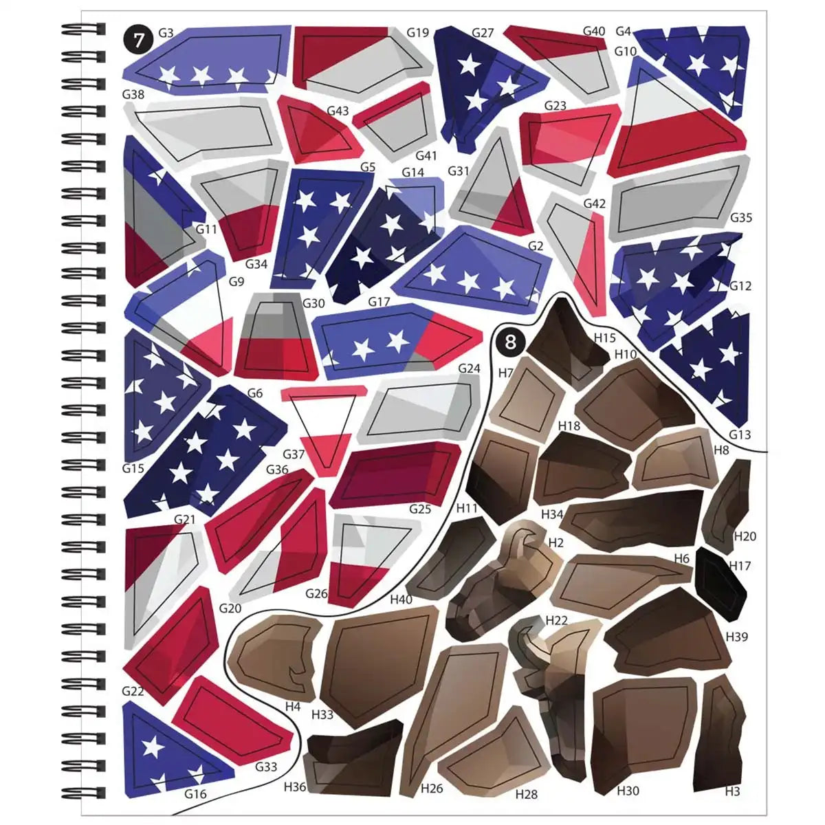 Brain Games America Sticker by Number