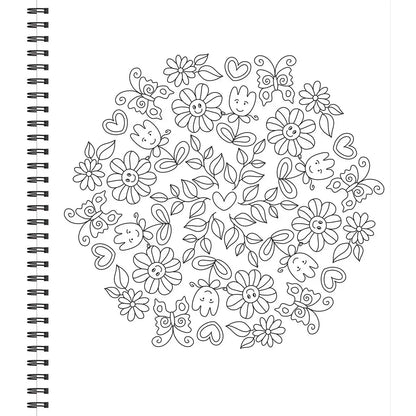 Brain Games Large Print Peaceful Coloring Book
