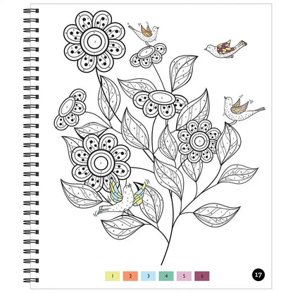 Brain Games Stress Free Orange Color by Number Coloring Book