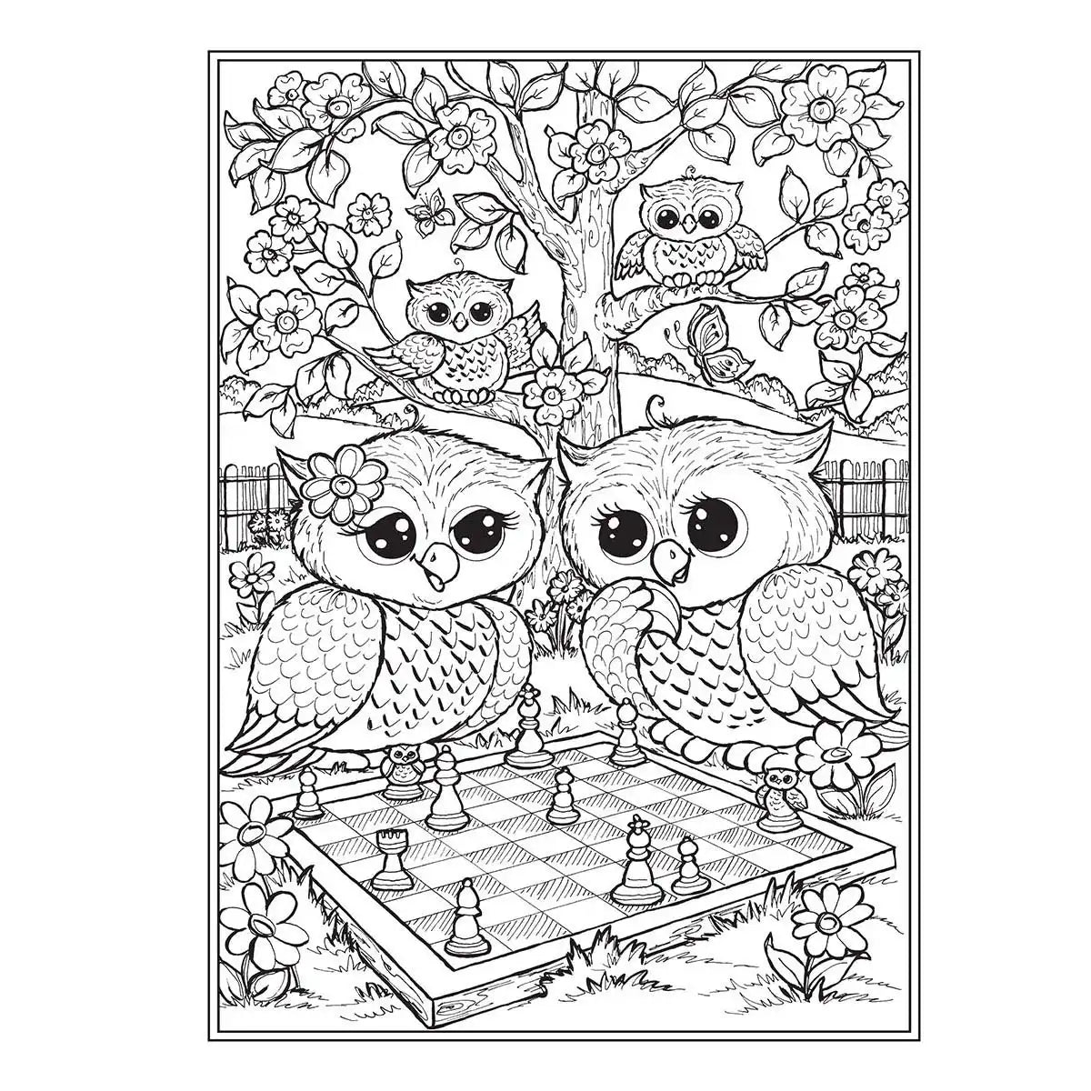 Dover Owldorable Coloring Book