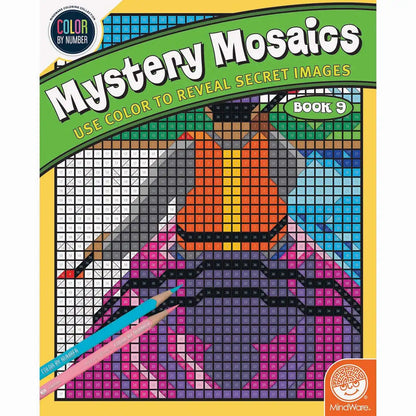MindWare  Mystery Mosaics # 9 Color by Number Coloring Book