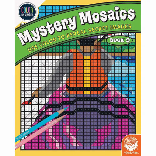 MindWare  Mystery Mosaics # 9 Color by Number Coloring Book