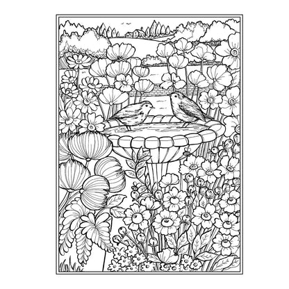 Dover Country Gardens Coloring Book