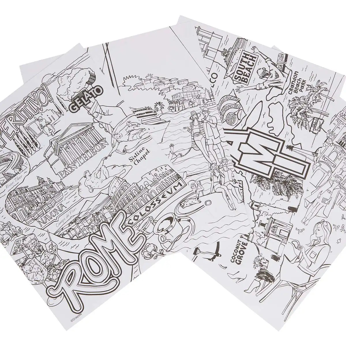 Crayola City Escapes Coloring Book