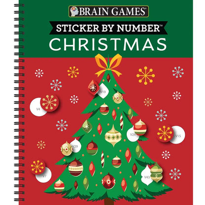Brain Games Christmas Tree Sticker by Number