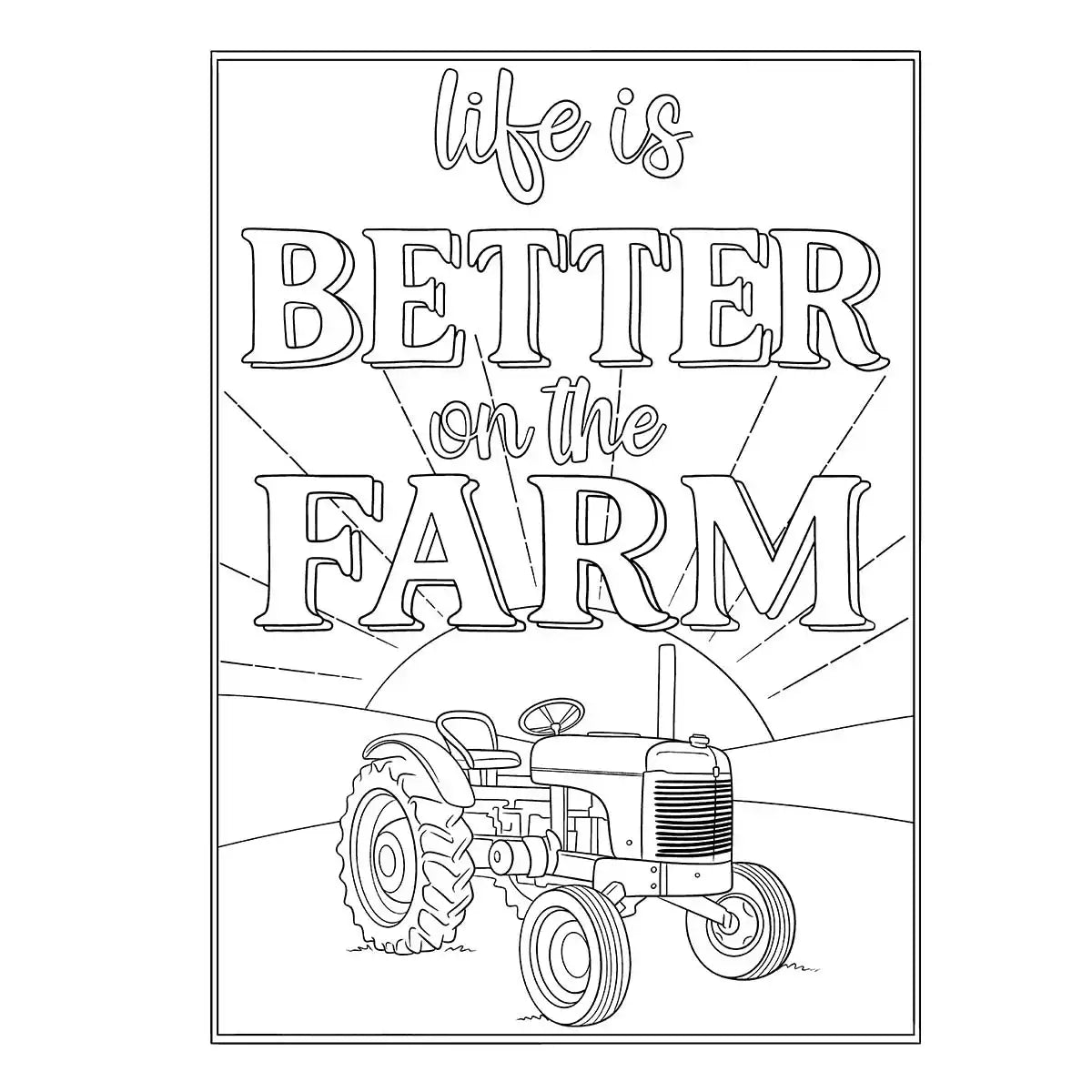 Dover Home Sweet Homestead Coloring Book
