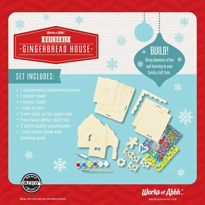 Masterpieces Puzzle Co Gingerbread House Buildable Paint Set
