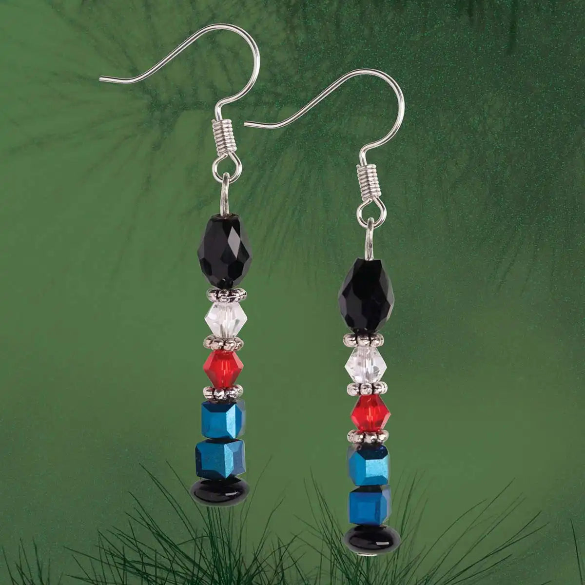 Solid Oak Toy Soldier Earrings Beading Kit