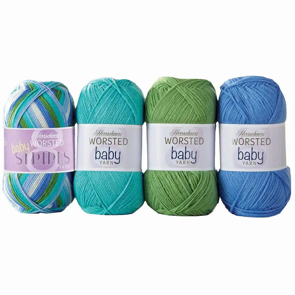 Herrschners Worsted 8 Baby Stripes Yarn Pack
