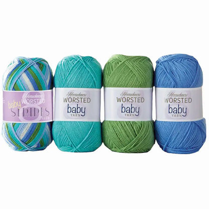 Herrschners Worsted 8 Baby Stripes Yarn Pack