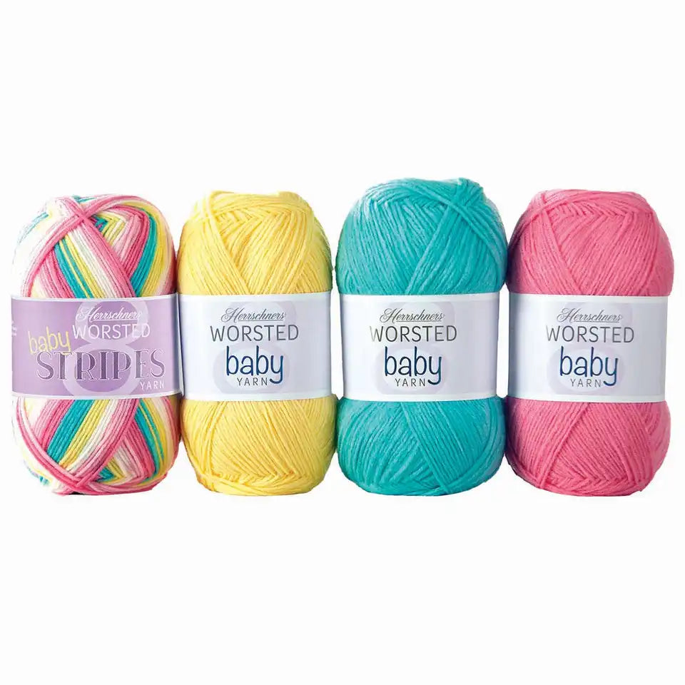 Herrschners Worsted 8 Baby Stripes Yarn Pack