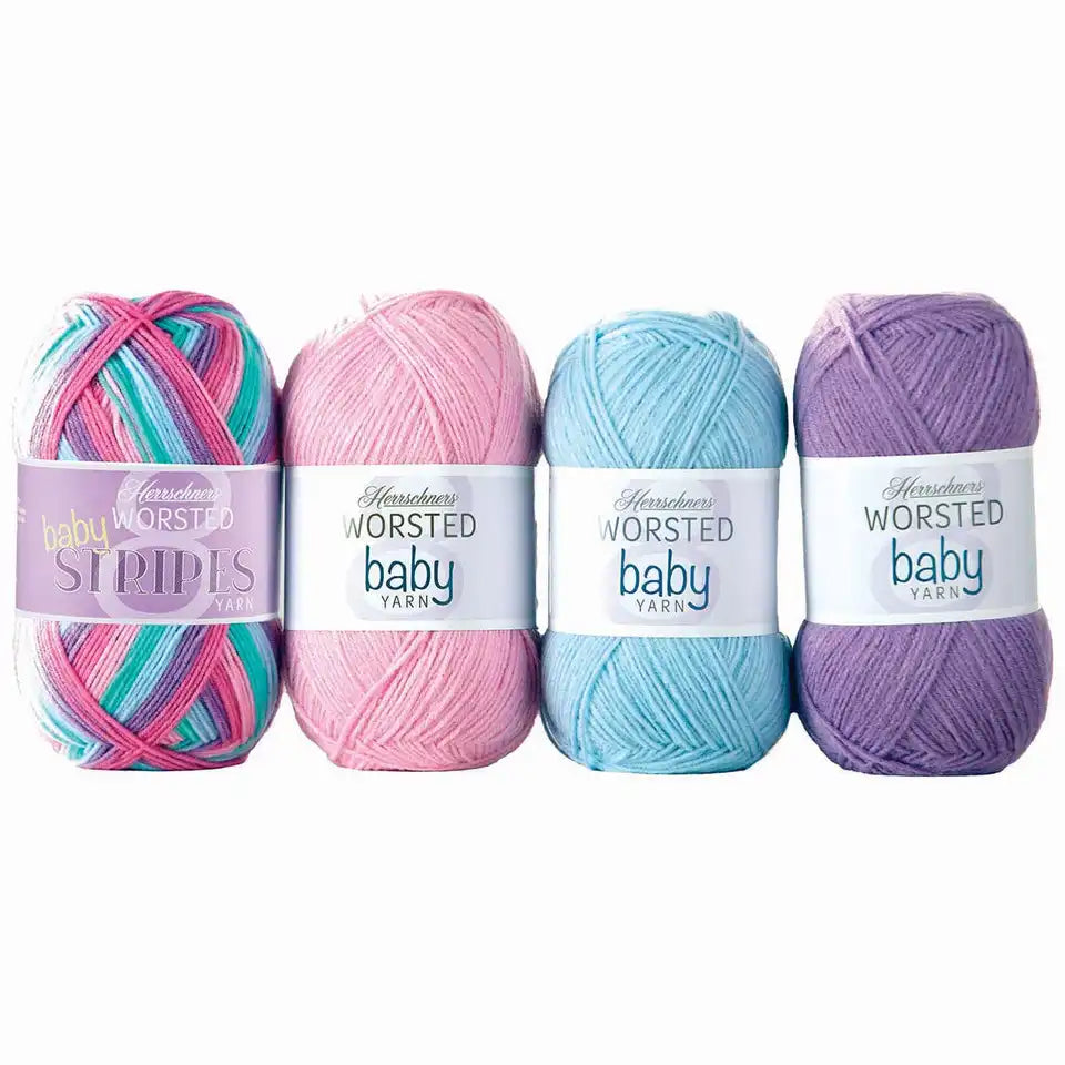 Herrschners Worsted 8 Baby Stripes Yarn Pack