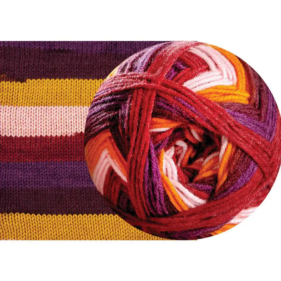 Herrschners Beautiful Bias Afghan Knit Kit