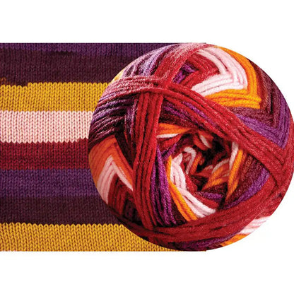 Herrschners Beautiful Bias Afghan Knit Kit