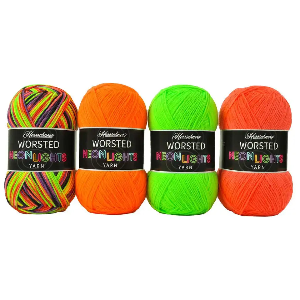 Herrschners Worsted 8 Neon Lights Yarn Pack
